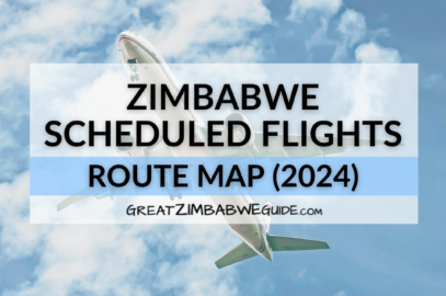 ZIMBABWE SCHEDULED FLIGHTS ROUTE MAP (2024)