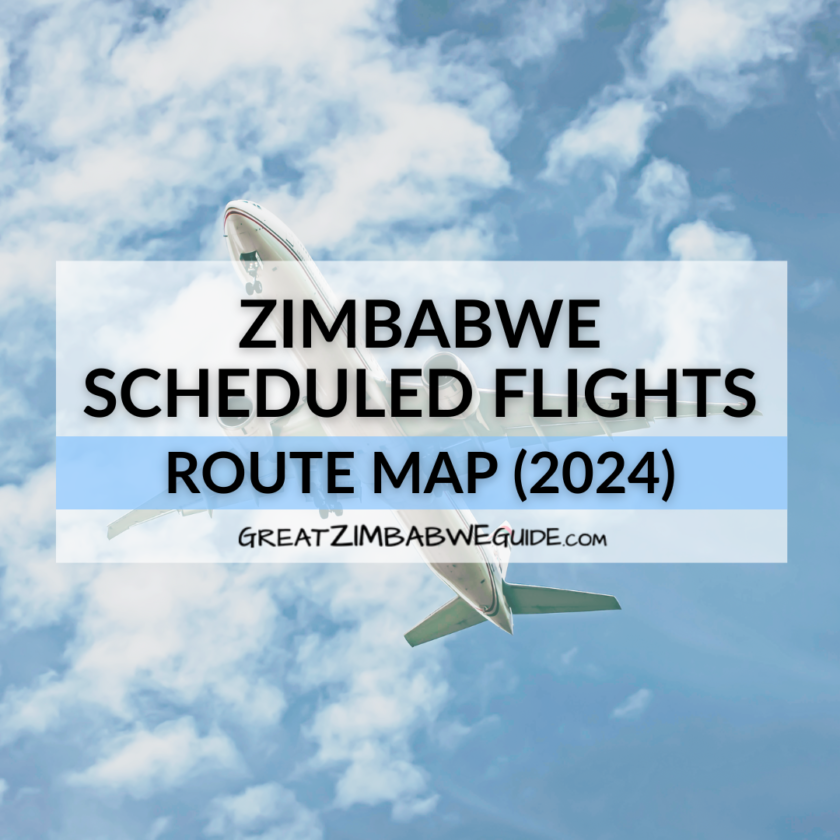 ZIMBABWE SCHEDULED FLIGHTS ROUTE MAP (2024)