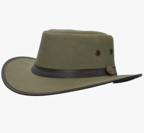 Walker Hawkes hat olive safari Africa