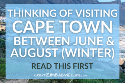 Cape Town Winter June July August Travel Advice